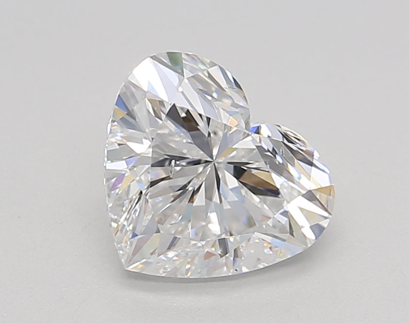 1.50 CT Heart Cut Lab Grown Diamond - D Color, VS2 Clarity