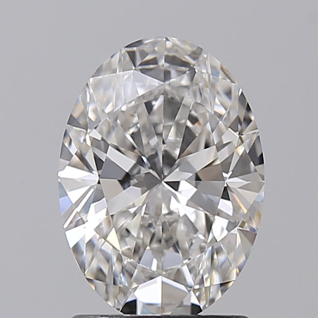 1.54 CT Oval Cut Lab-Grown Diamond with VVS1 Clarity and F Color