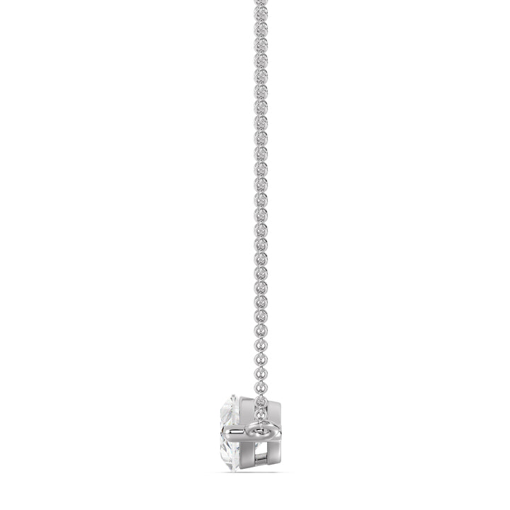 2.00 Carat Lab-Grown Marquise Diamond Solitaire Pendant Necklace in 18K Solid Gold