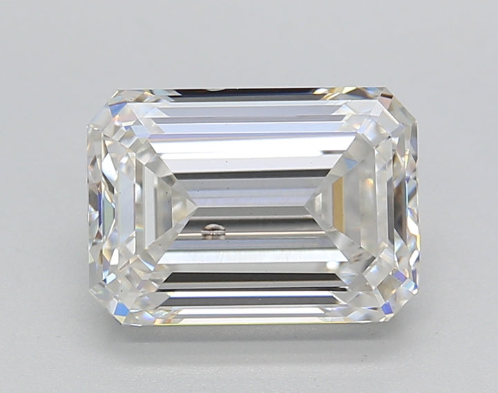 2.01 CT CVD Lab Grown Emerald Cut Diamond, G SI1, IGI Certified