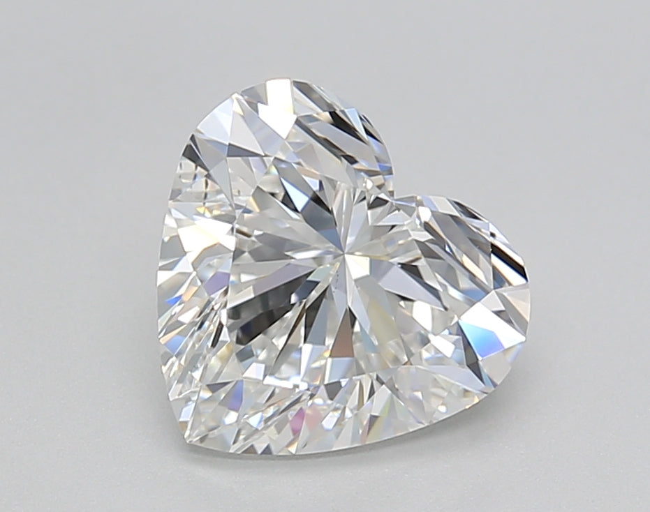 2.02 CT HPHT Lab Grown Heart Cut Diamond, E VS1, IGI Certified