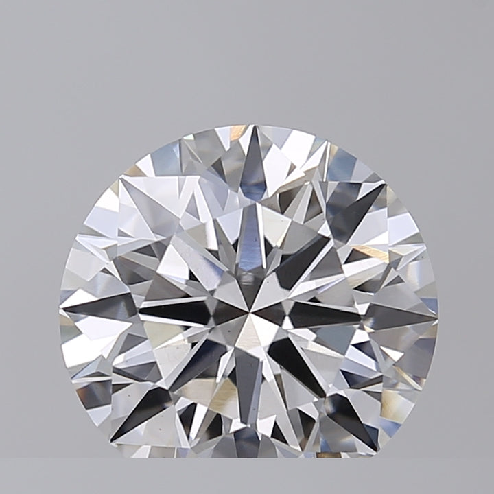 3.44 CT GIA Certified Round Cut Lab-Grown Diamond - E Color, VVS2 Clarity