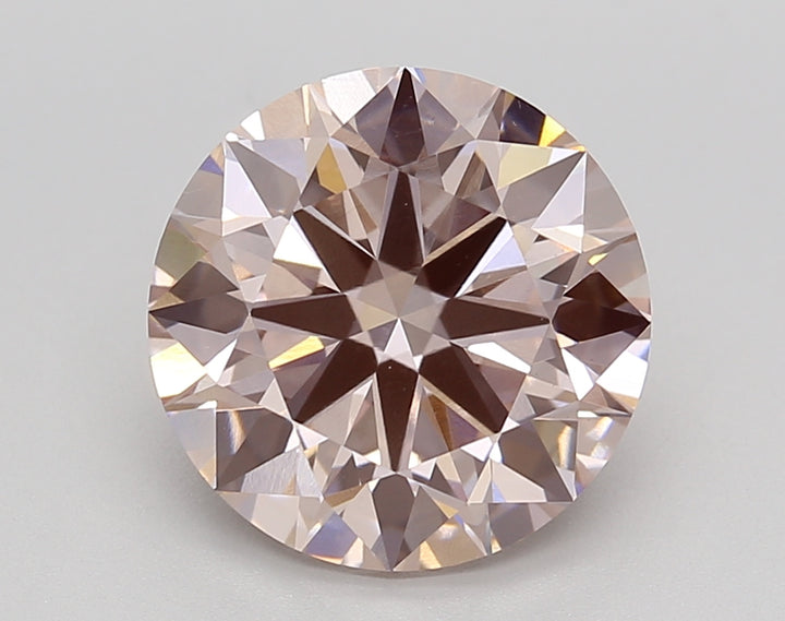 3.82 CT Round Cut Lab Grown Fancy Pink Diamond, IGI Certified