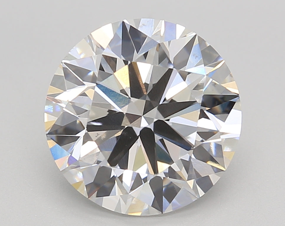 4.06 CT IGI Certified Round Cut Lab Grown Diamond - VS1 Clarity, F Color