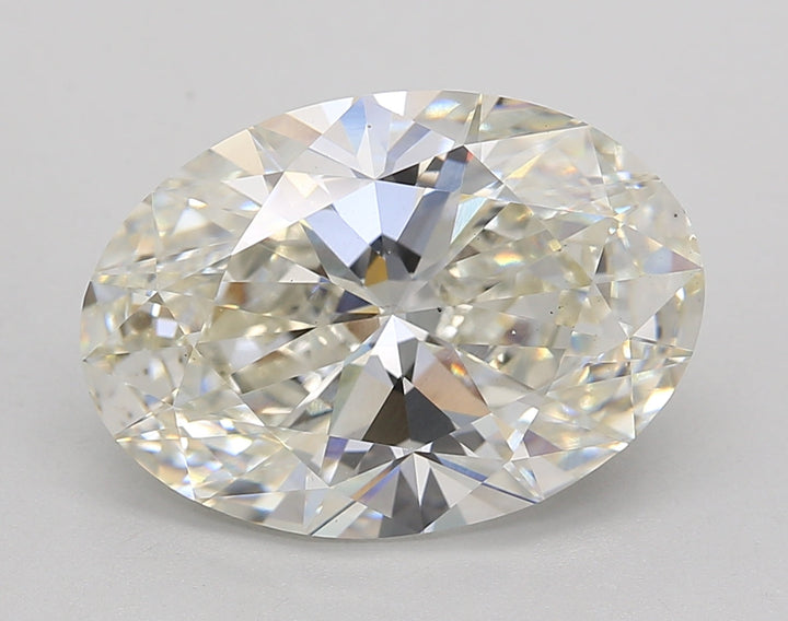 5.24 CT I Color Oval Cut Lab-Grown Diamond