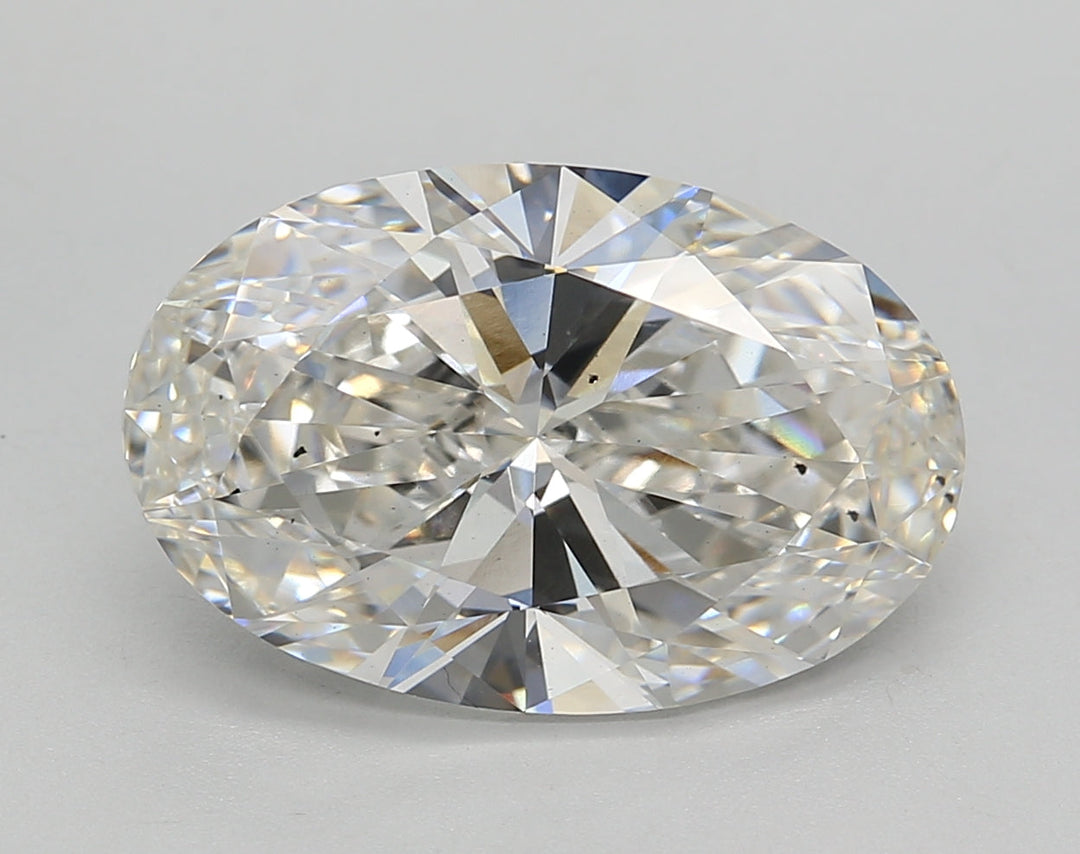 5.33 CT G Color Oval Cut Lab-Grown Diamond