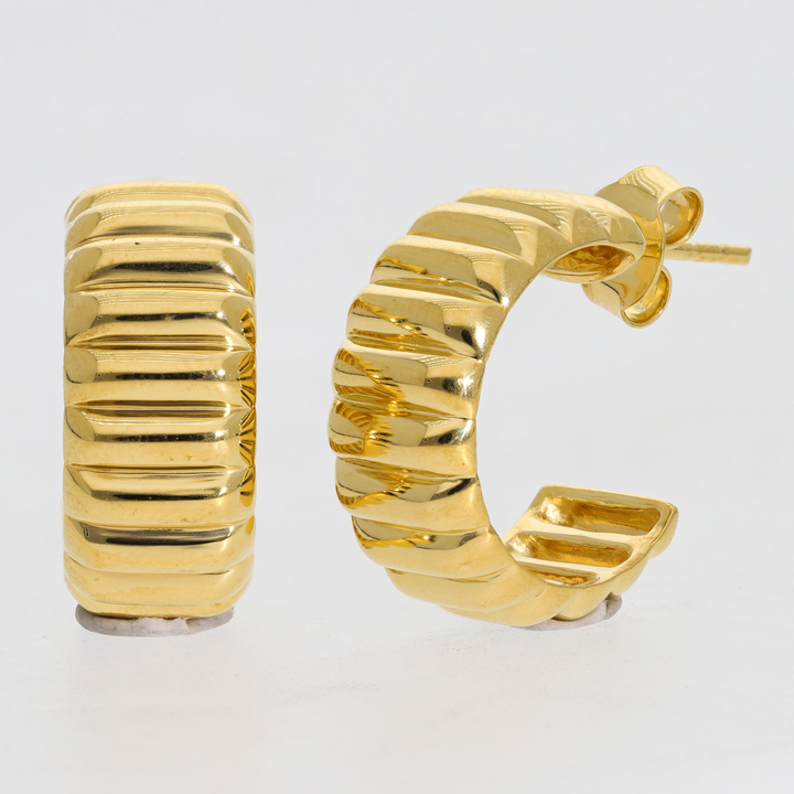 Gold Vermeil Charlotte Hoop Earrings