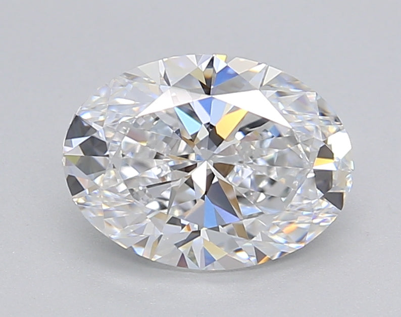 IGI Certified 1.50 CT Oval HPHT Lab-Grown Diamond: D Color, VVS2 Clarity