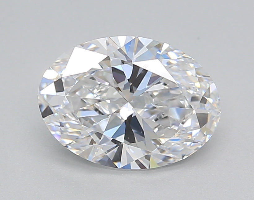 IGI Certified 1.50 CT Oval Lab-Grown Diamond: D Color, VVS2 Clarity