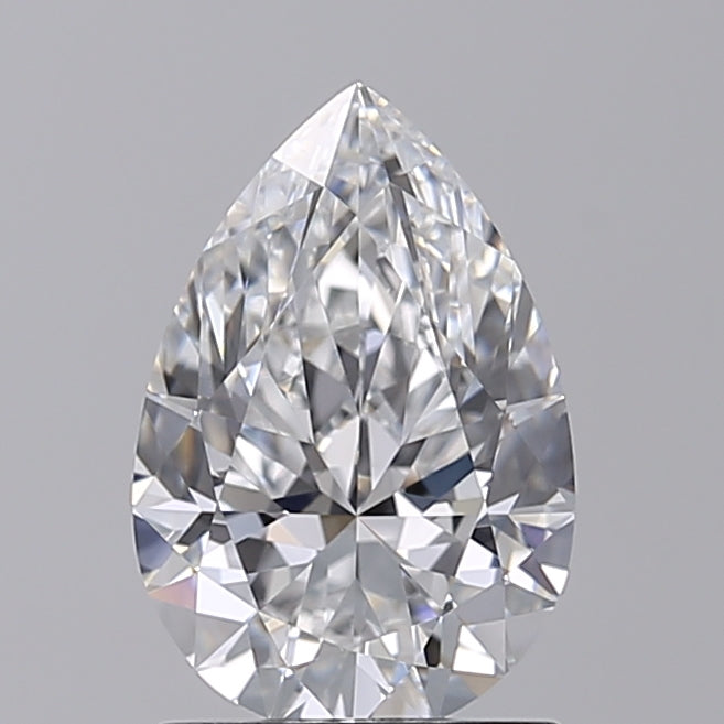 IGI Certified 1.51 CT Pear Cut Lab Grown Diamond, VVS2/E Color