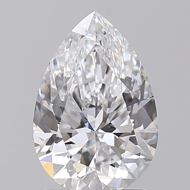 IGI Certified 1.52 CT Pear Cut Lab Grown Diamond, VVS2/D Color