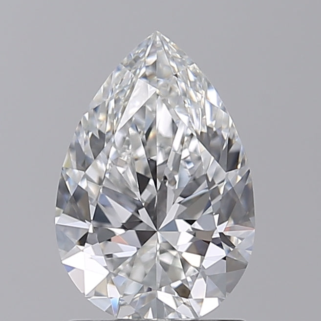 IGI Certified 1.54 CT Pear Cut Lab Grown Diamond, VVS2/E Color