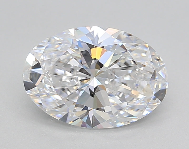 IGI Certified 1.55 CT Oval Lab Grown Diamond, D VS1