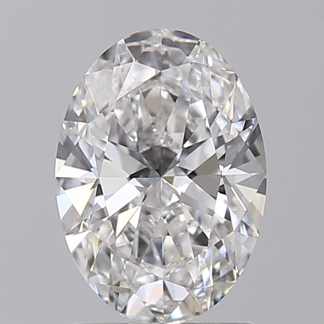 IGI Certified 1.55 Carat Oval Cut Lab-Grown Diamond