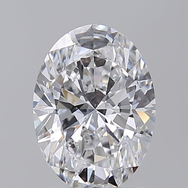 IGI Certified 1.61 ct Oval Cut Lab Grown Diamond with D Color and VVS1 Clarity