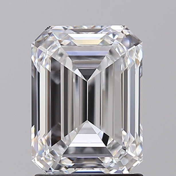 IGI Certified 2.02 CT Emerald Cut Lab Grown Diamond, D Color VVS2 Clarity