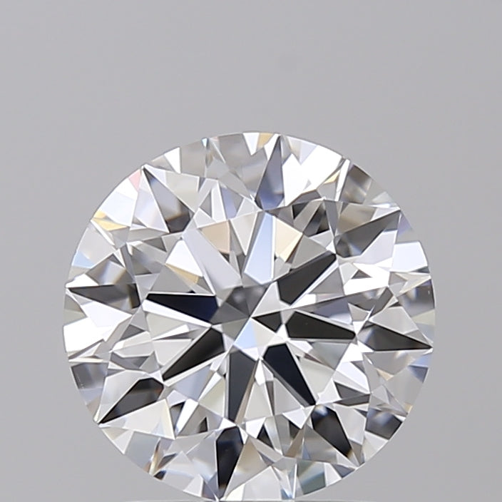 IGI Certified 2.02 Carat Round Cut Lab-Grown Diamond, VVS2 Clarity, D Color