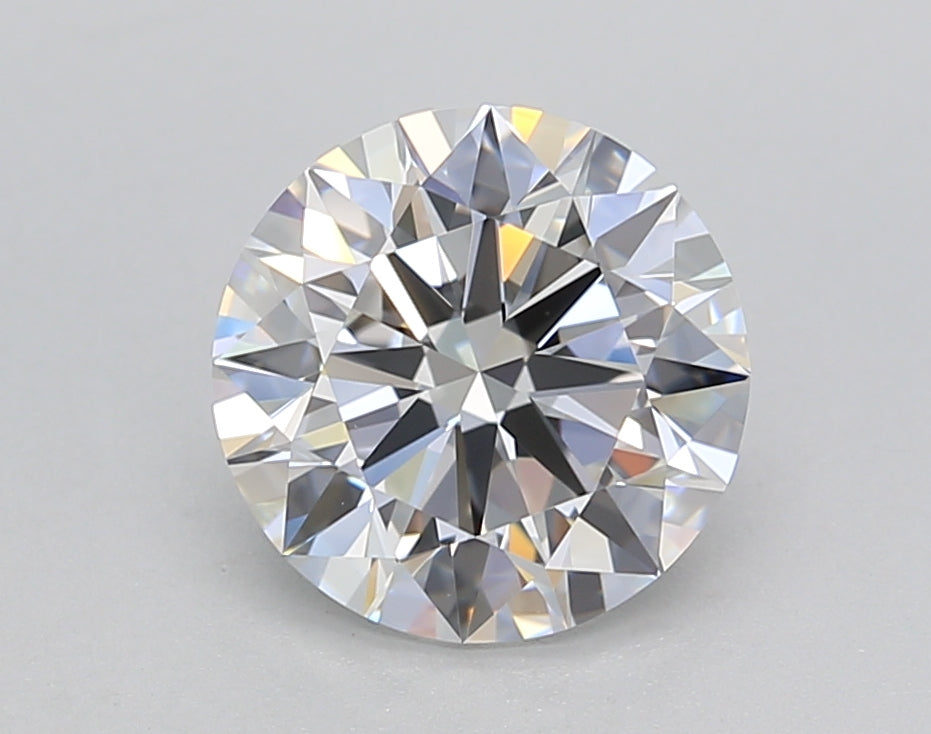 IGI Certified 2.09 ct Round Cut Lab Grown Diamond - VVS2 Clarity, D Color