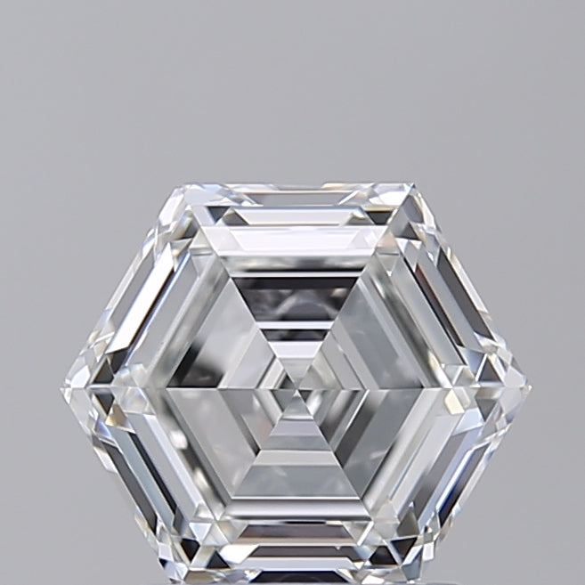 IGI Certified 2.10 Carat Hexagonal Cut Lab-Grown Diamond