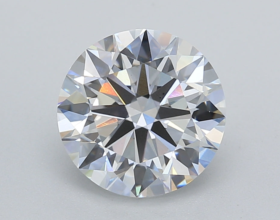 IGI Certified 2.39 CT Round Cut Lab Grown Diamond in D Color and VS2 Clarity