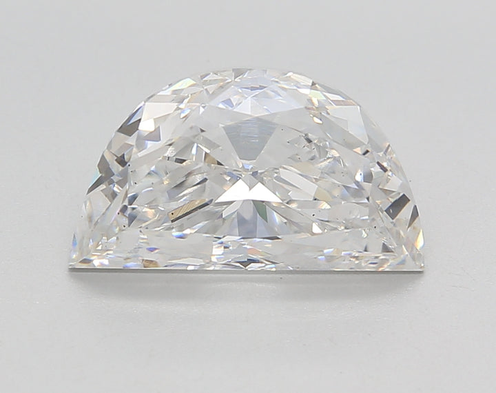 IGI Certified 3.00 CT Half Moon Cut Lab-Grown Diamond: F Color, VS1 Clarity - Front View