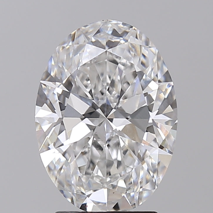 IGI Certified 3.00 CT Oval Lab-Grown Diamond: D Color, VS1 Clarity