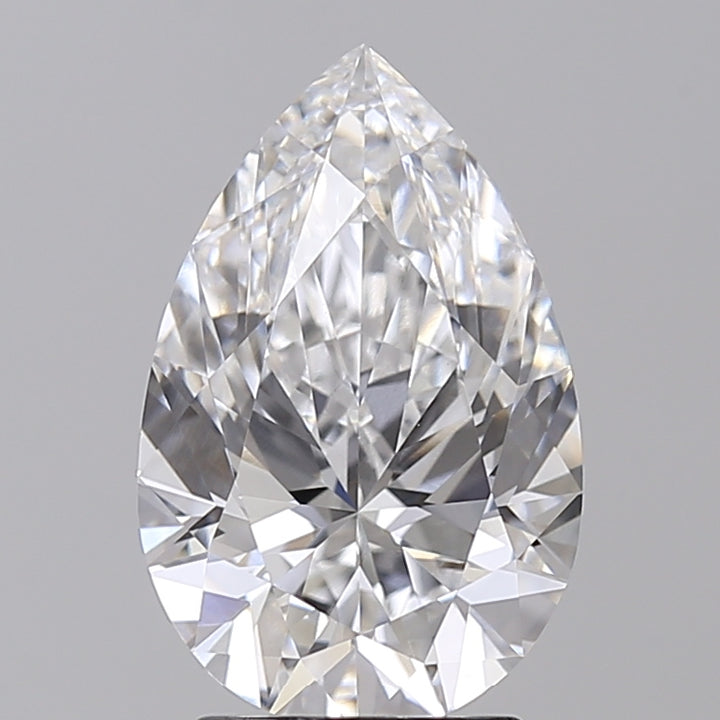 IGI Certified 3.00 CT Pear Lab-Grown Diamond: D Color, VVS2 Clarity