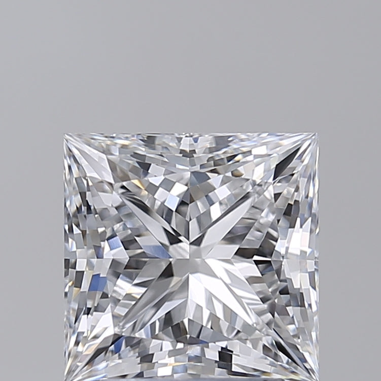 IGI Certified 3.10 CT Princess Cut Lab Grown Diamond - VVS2 Clarity, Color Grade D