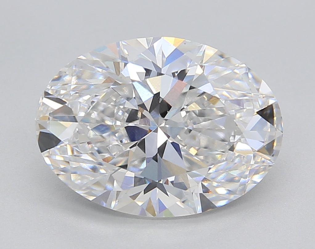 IGI Certified 3.80 CT Oval CVD Diamond - D Color, VS1 Clarity