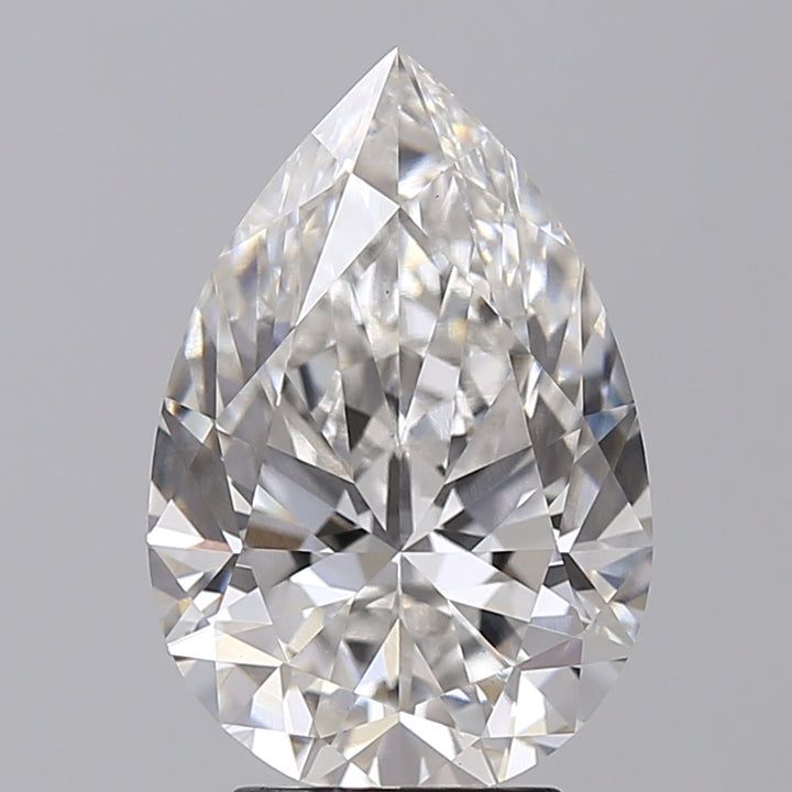 IGI Certified 4.04 ct Pear CVD Diamond F VS1