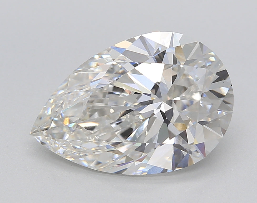 IGI Certified 4.04 ct Pear CVD Diamond G VS1