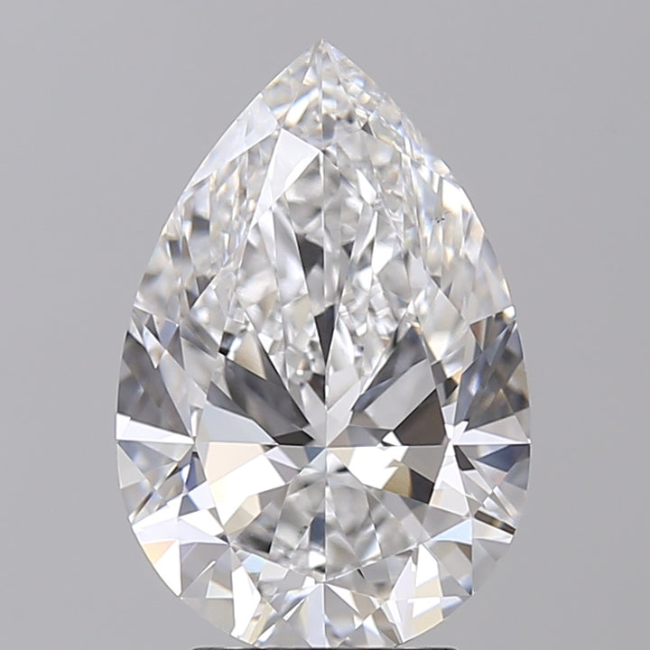 IGI Certified 4.05 ct Pear CVD Diamond E VS1