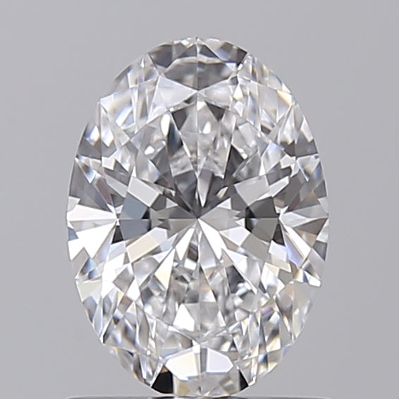 IGI Certified 1.00 CT Oval Cut Lab Grown Diamond - D Color, VVS2 Clarity, HPHT Method