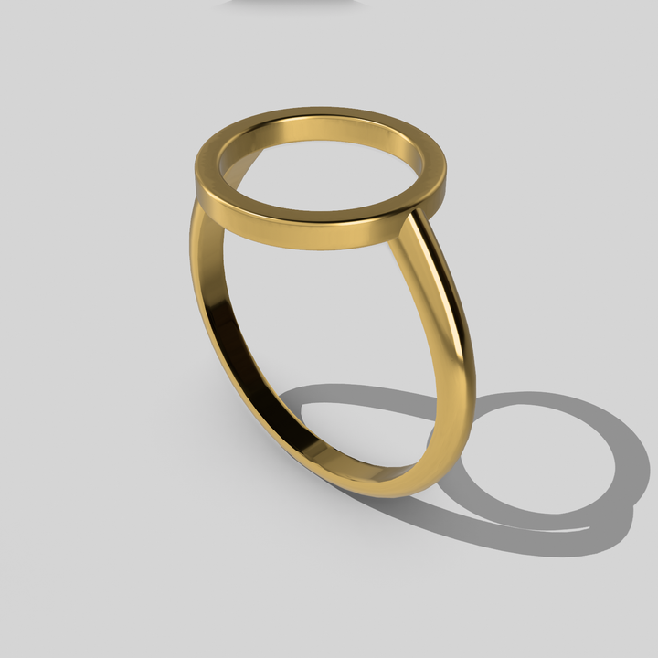 Gold Vermeil Open Circle Ring