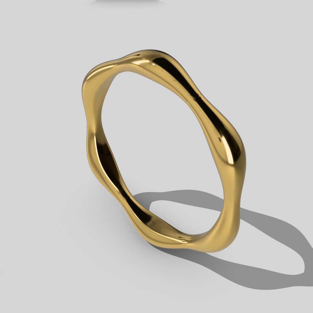 Gold Vermeil Dna Signature Ring