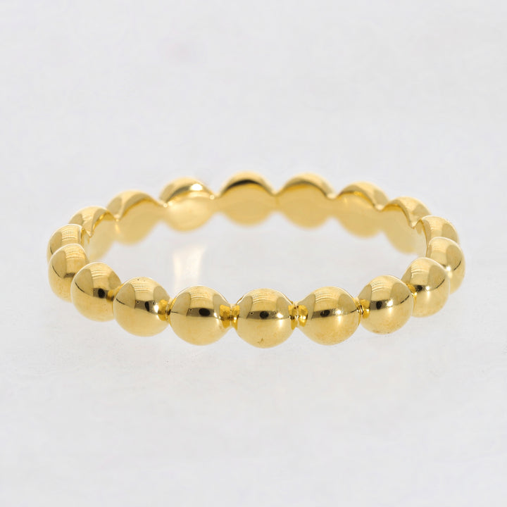 Gold Vermeil Beaded Stackable Ring