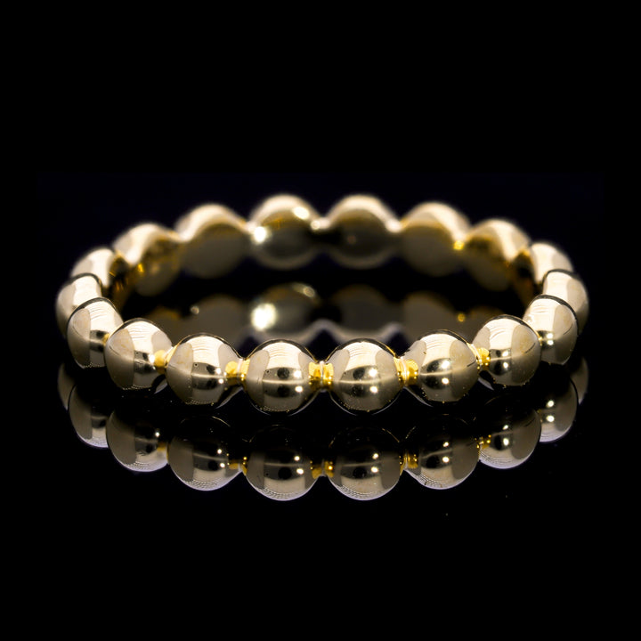 Gold Vermeil Beaded Stackable Ring