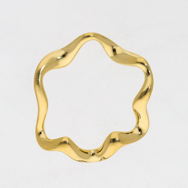 Gold Vermeil Wavy Pendant