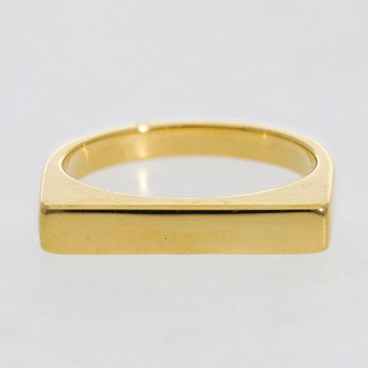 Gold Vermeil Signet Bar Ring