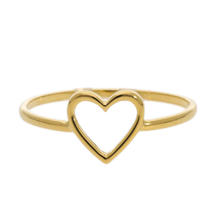 Gold Vermeil Heart Of Love Ring