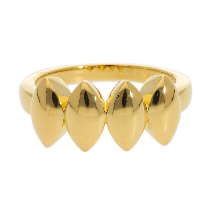 Gold Vermeil Navette Ring