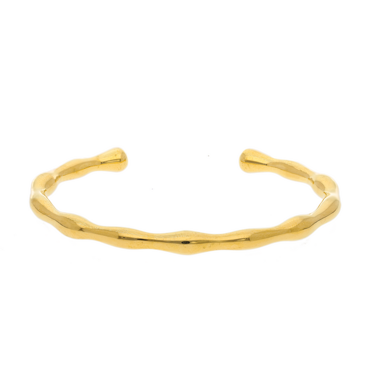 Gold Vermeil Wave Cuff Bracelet