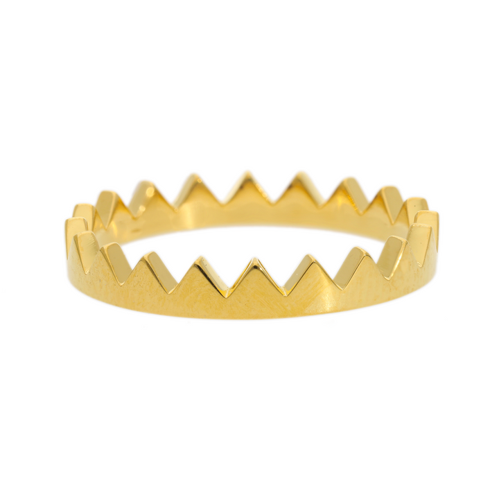 Gold Vermeil Crown Ring