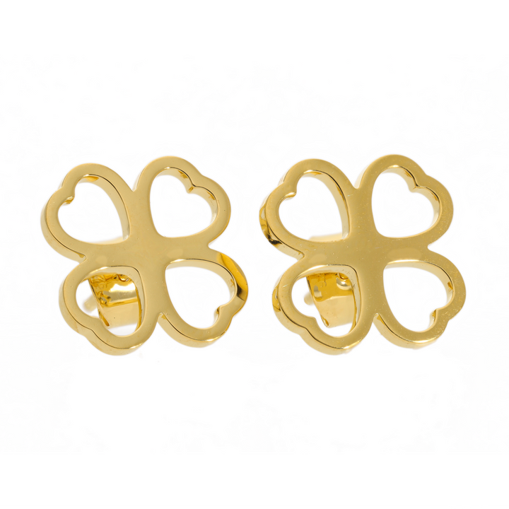 Gold Vermeil Flower Stud Earrings