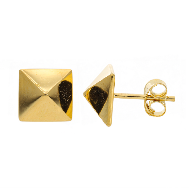 Gold Vermeil Subtle Elegance Stud Earrings