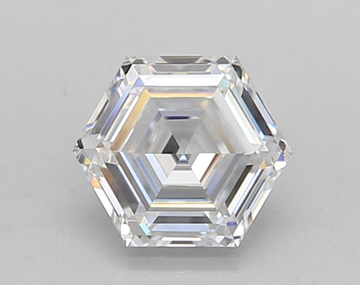 IGI CERTIFIED 1.03 CT HEXAGONAL CUT LAB-GROWN DIAMOND - VVS2/D COLOR