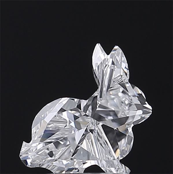 1.08 CT Rabbit-Shaped Lab-Grown Diamond, VVS2 Clarity, D Color