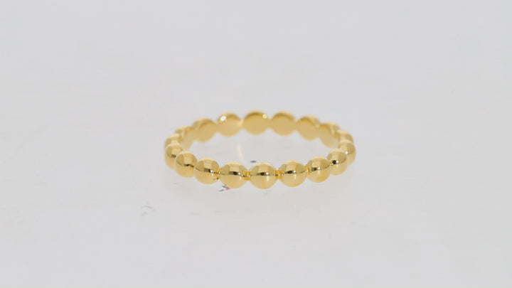 Gold Vermeil Beaded Stackable Ring