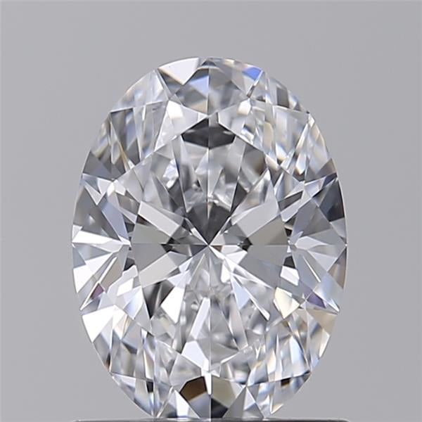 Experience Brilliance: IGI Certified 1.00 CT Oval Cut Lab Grown Diamond - D Color, VVS2 Clarity