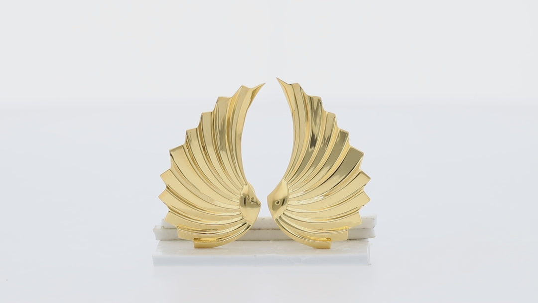 Gold Vermeil Angel Wing Earrings